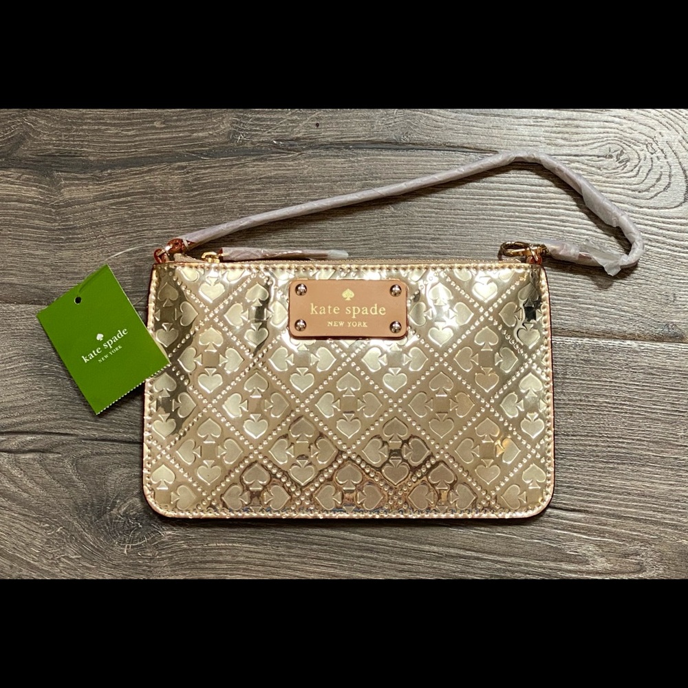 NWT kate spade emerald Ave Lolly wristlet